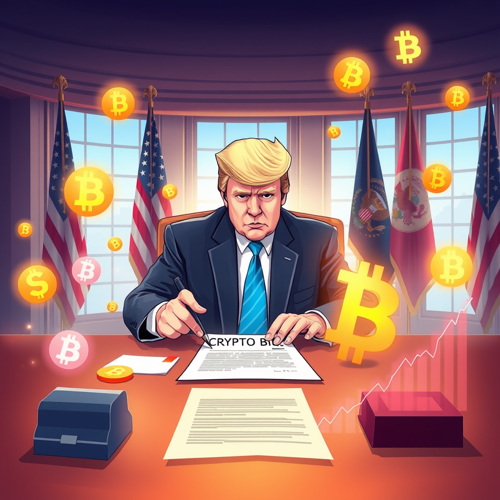 Trump Espera Assinar Projeto de Lei de Cripto Muito em Breve em Meio a Tensões com Stablecoins