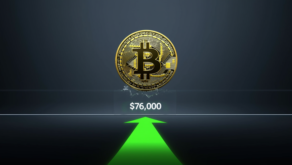 Bitcoin Falha no Rompimento de US$ 76.000, mas Sinal Raro Indica Fundo Majoritário do Mercado